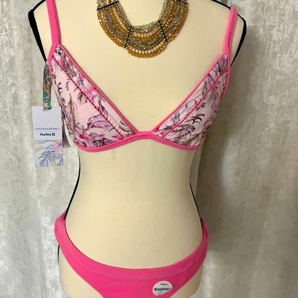 LoveShackFancy Other - LoveShackFancy Pink and Floral Bikini Set 🤩